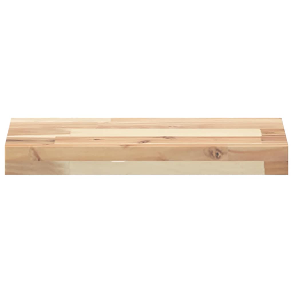Plutajuće police 2 kom 60x20x4 cm Neobrađeno puno drvo akacije