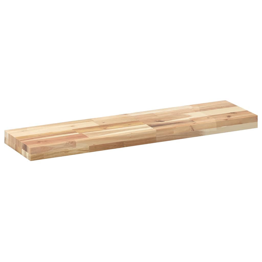 Plutajuće police 4 kom 100x20x4 cm Neobrađeno puno drvo akacije