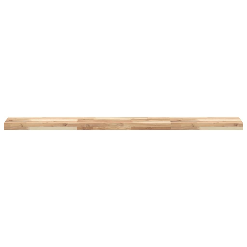 Plutajuće police 3 kom 120x20x4 cm Neobrađeno puno drvo akacije
