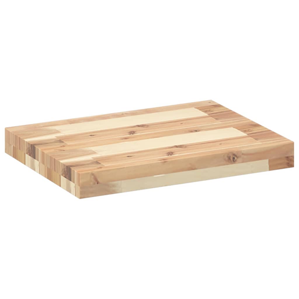 Plutajuće police 4 kom 60x30x4 cm Neobrađeno puno drvo akacije