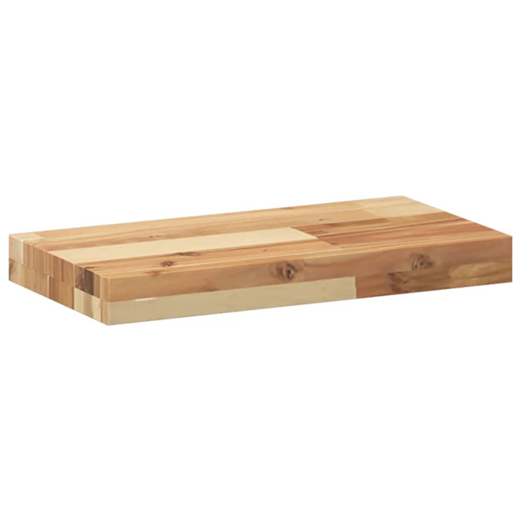 Plutajuće police 3 kom 60x20x4 cm Masivno drvo akacije s uljnim premazom