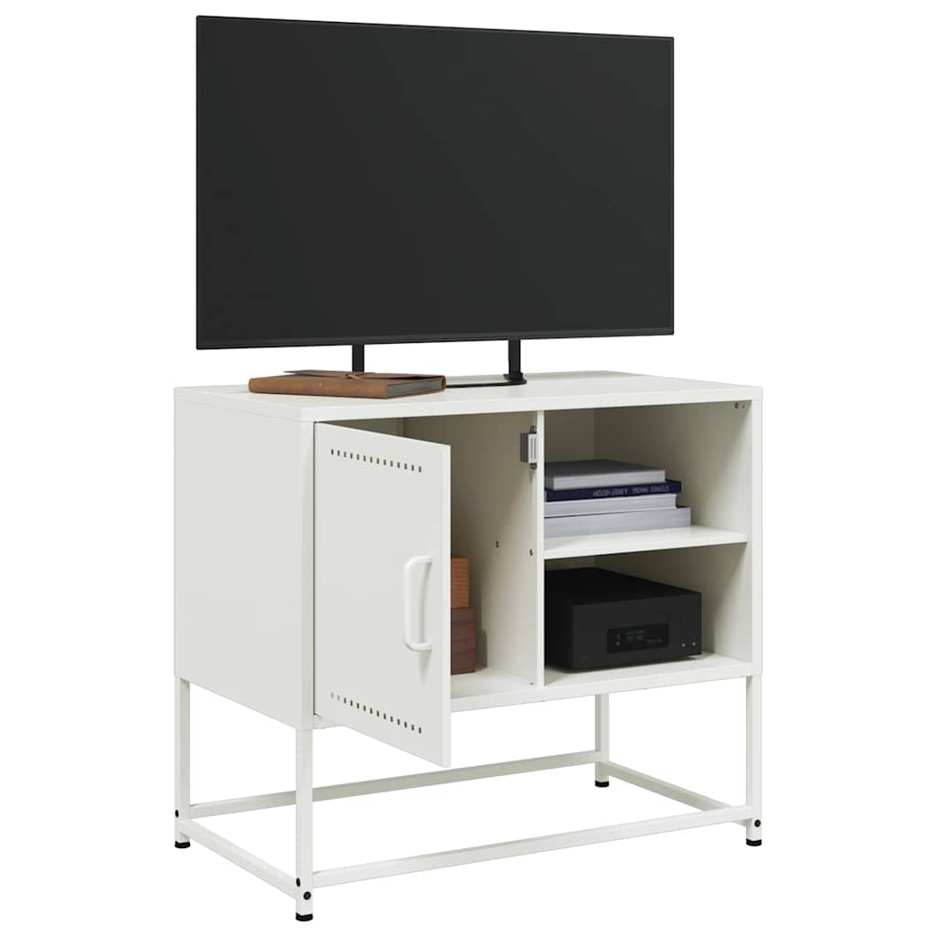 TV ormarić crni 68x39x60,5 cm bijeli