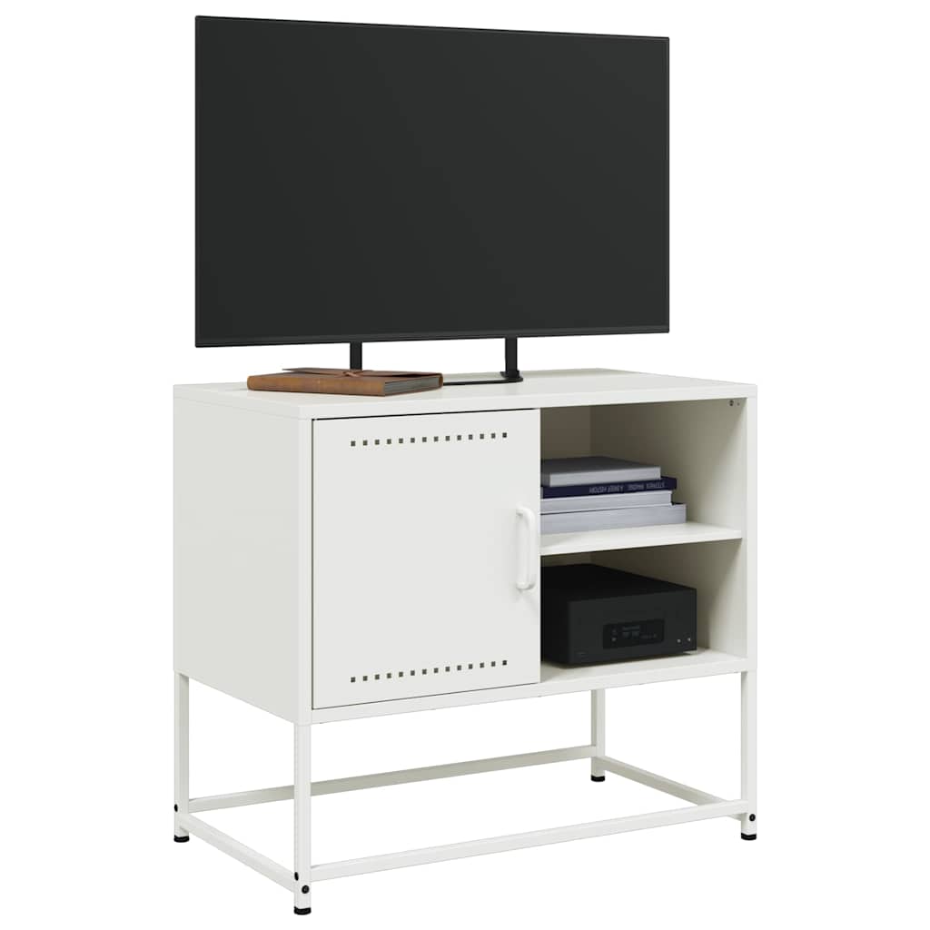 TV ormarić crni 68x39x60,5 cm bijeli
