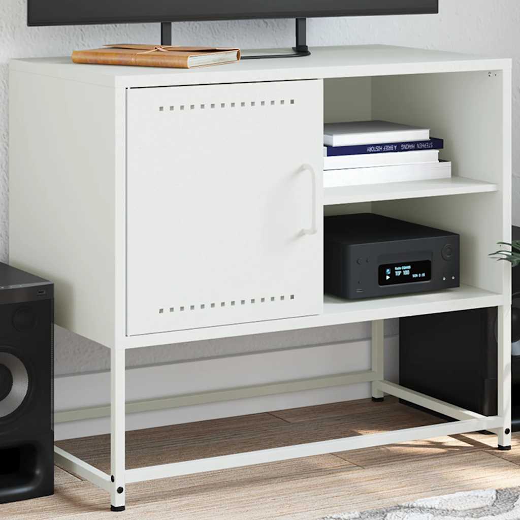 TV ormarić crni 68x39x60,5 cm bijeli