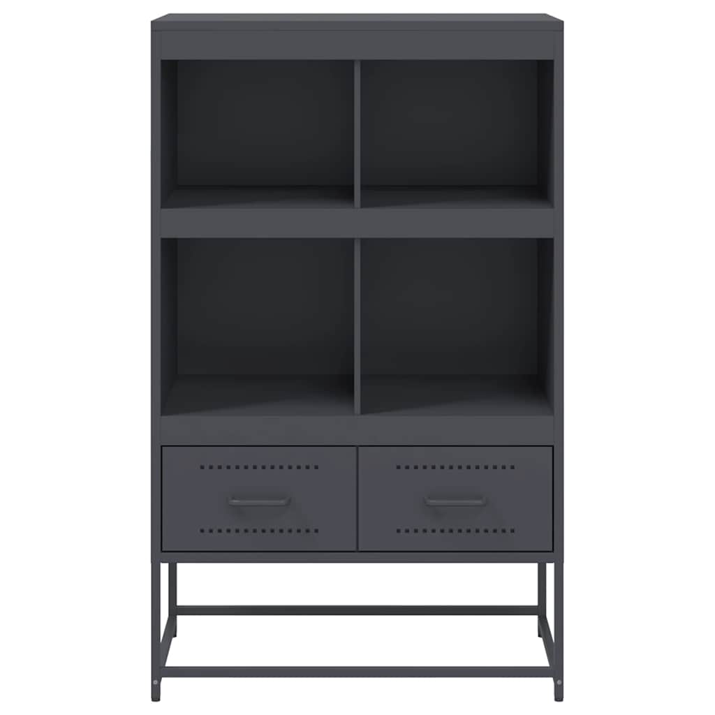 Visoka komoda antracit 68x39x111,5 cm od čelika