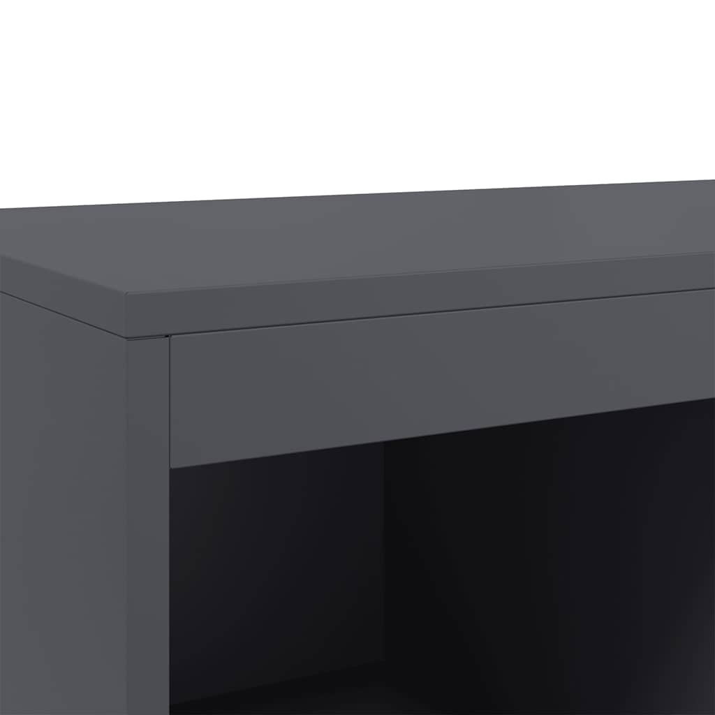 Visoka komoda antracit 68x39x111,5 cm od čelika