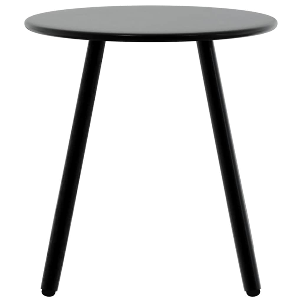 Vrtne stolice Set od 3 komada Crni i svijetlo sivi poli ratan