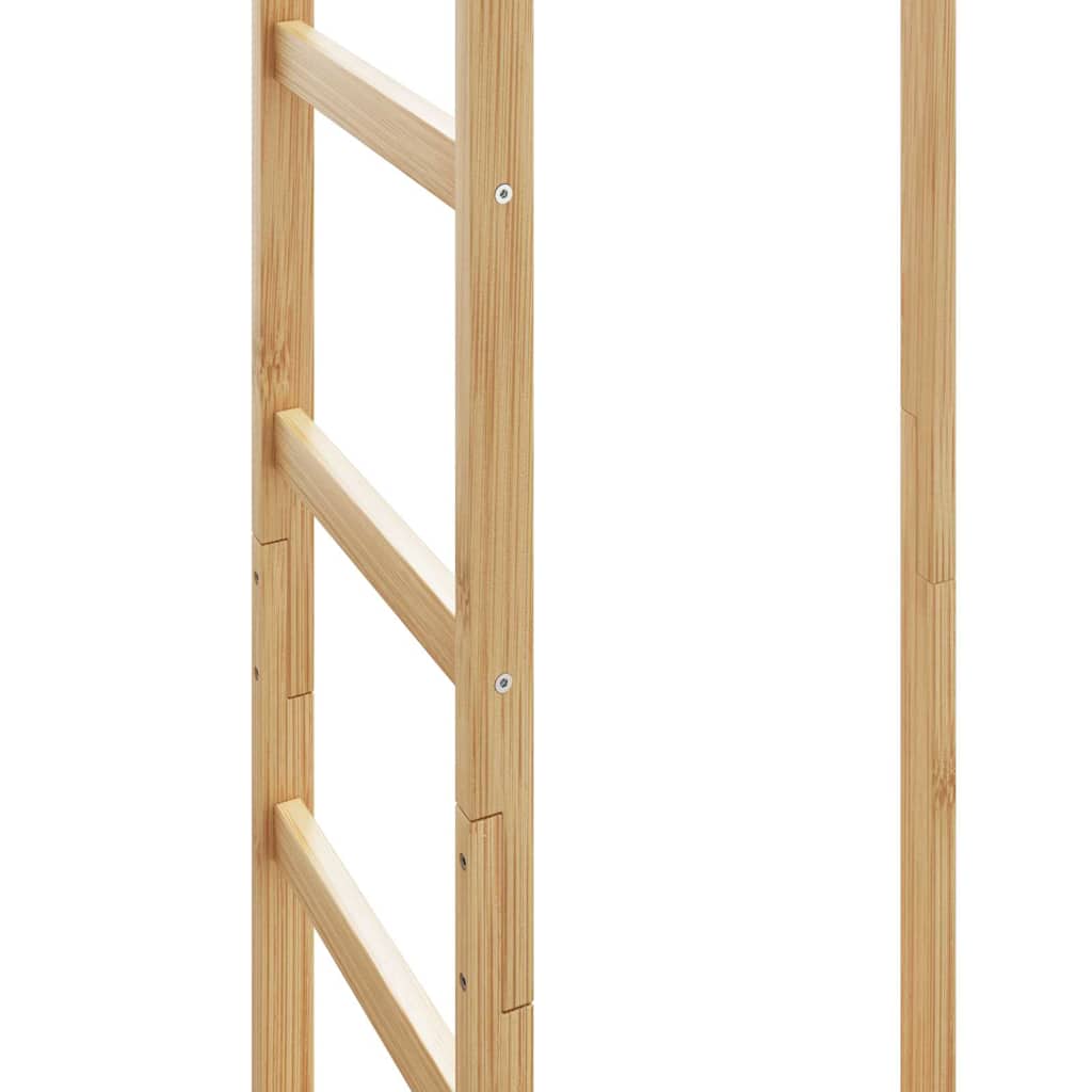 Vješalica za kapute s kukama i policama 38,5x30x156 cm bambus