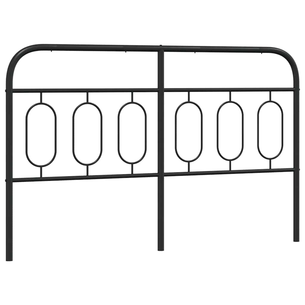 Metalno zamjensko uzglavlje crno 150 cm