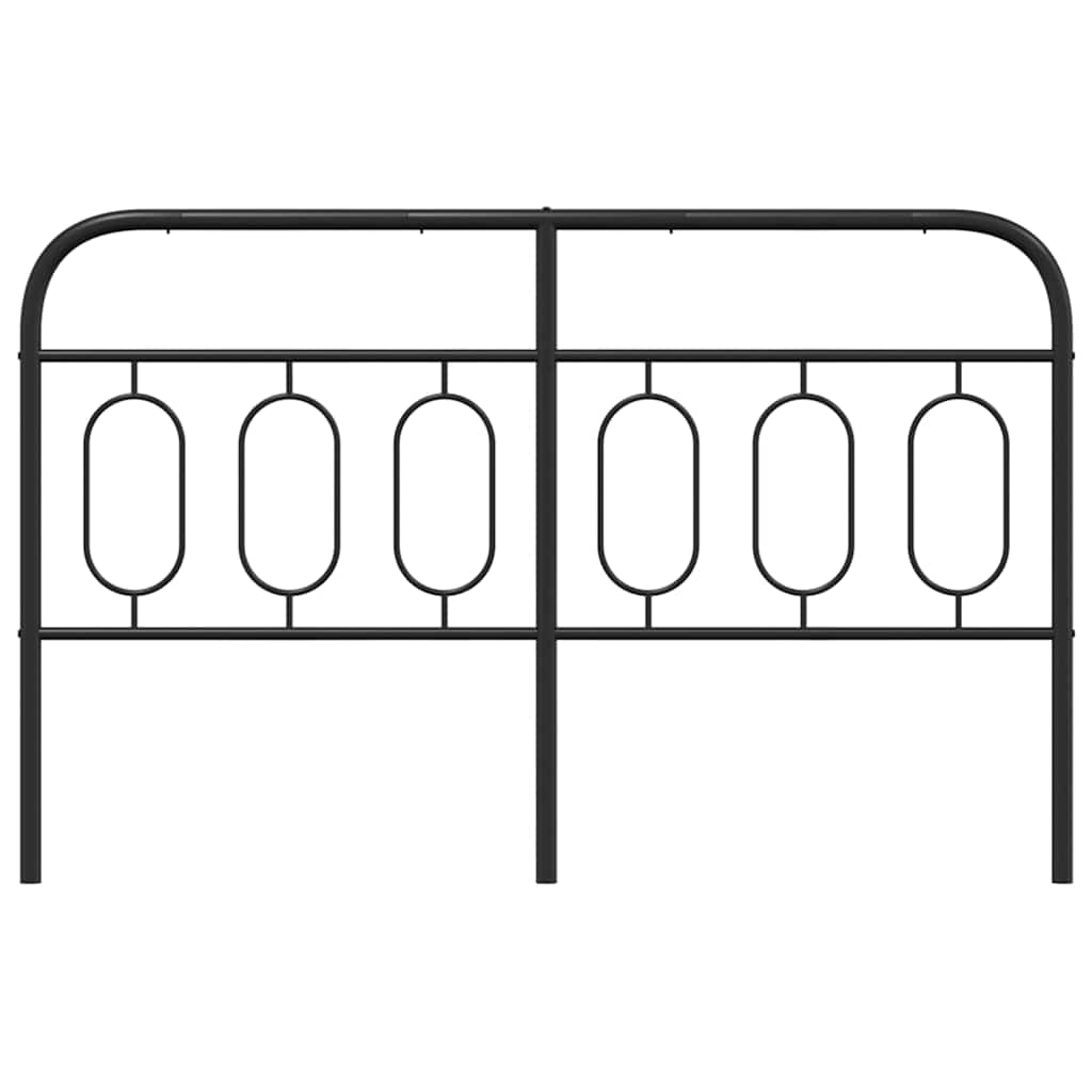 Metalno zamjensko uzglavlje crno 150 cm