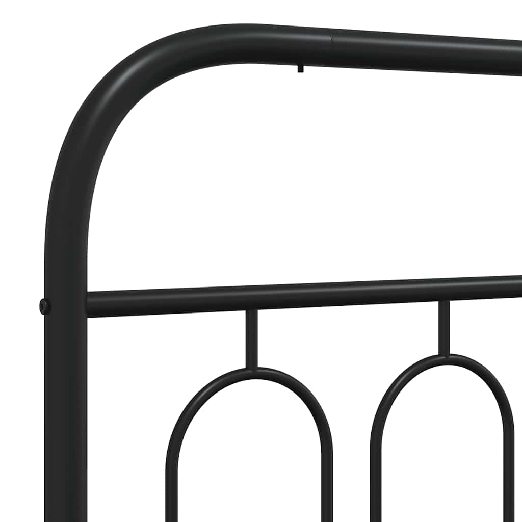 Metalno zamjensko uzglavlje crno 150 cm