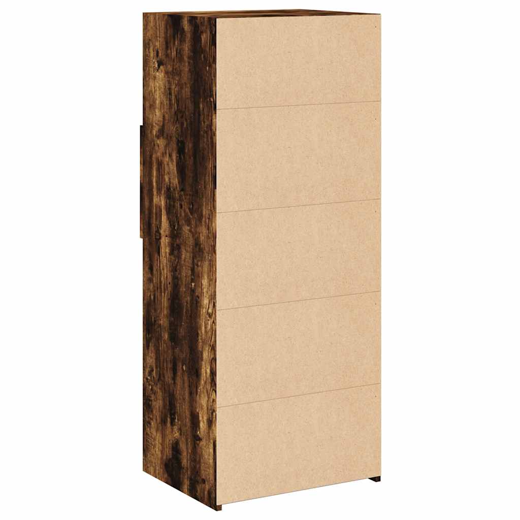 Visoka komoda boja hrasta 50 x 42,5 x 124 cm konstruirano drvo