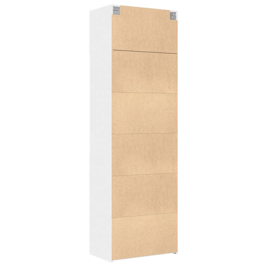 Ormarić za pohranu bijeli 70 x 42,5 x 225 cm konstruirano drvo