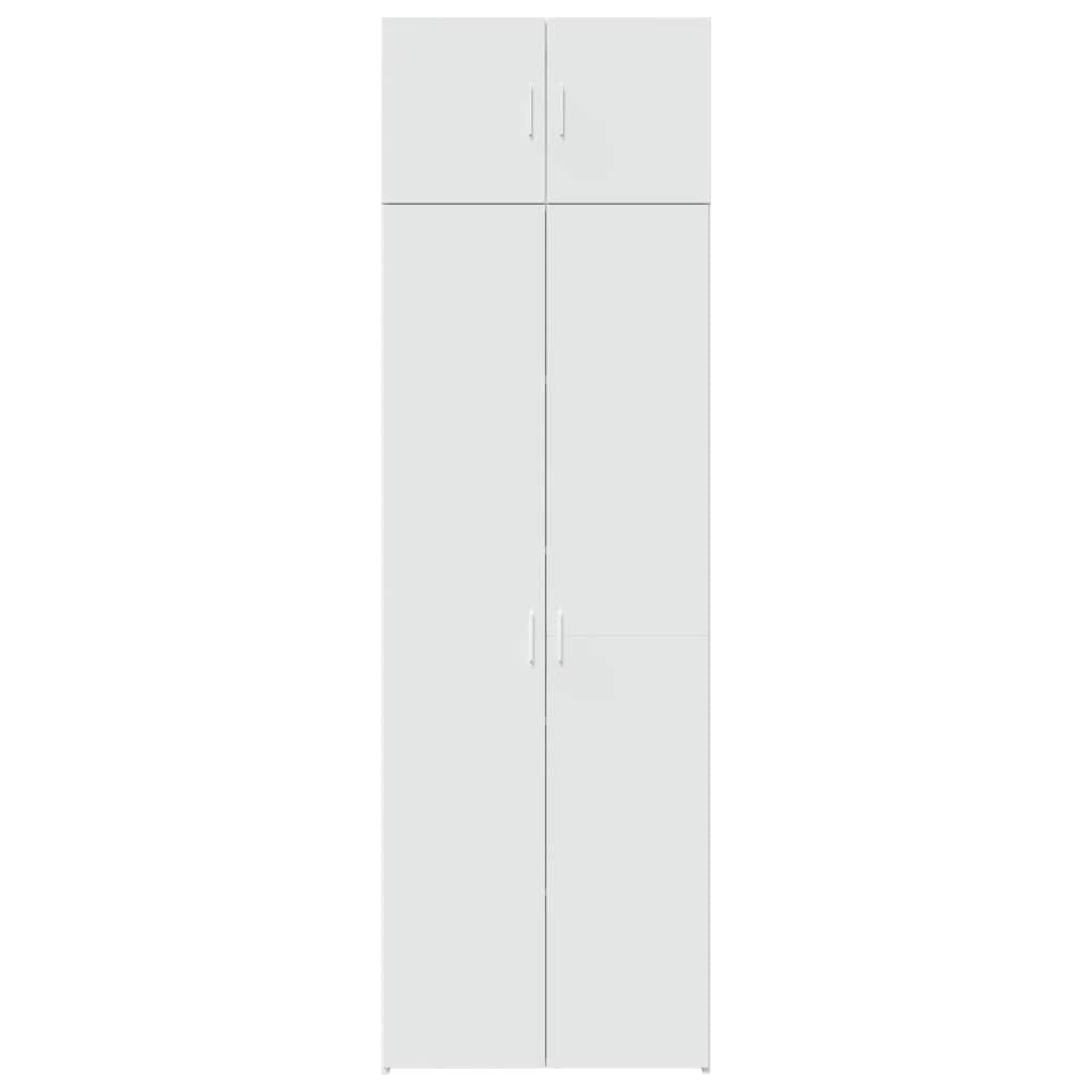 Ormarić za pohranu bijeli 70 x 42,5 x 225 cm konstruirano drvo