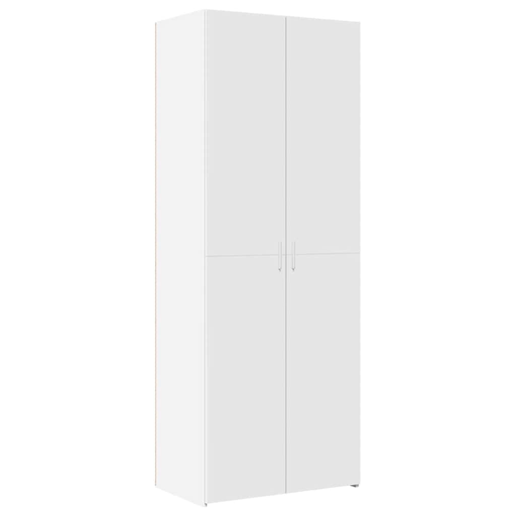 Ormarić za pohranu bijeli 70 x 42,5 x 225 cm konstruirano drvo