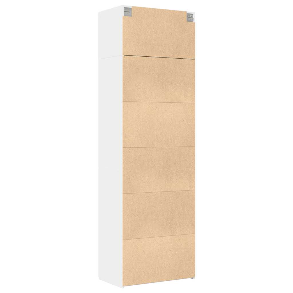 Ormarić za pohranu bijeli 70 x 42,5 x 225 cm konstruirano drvo