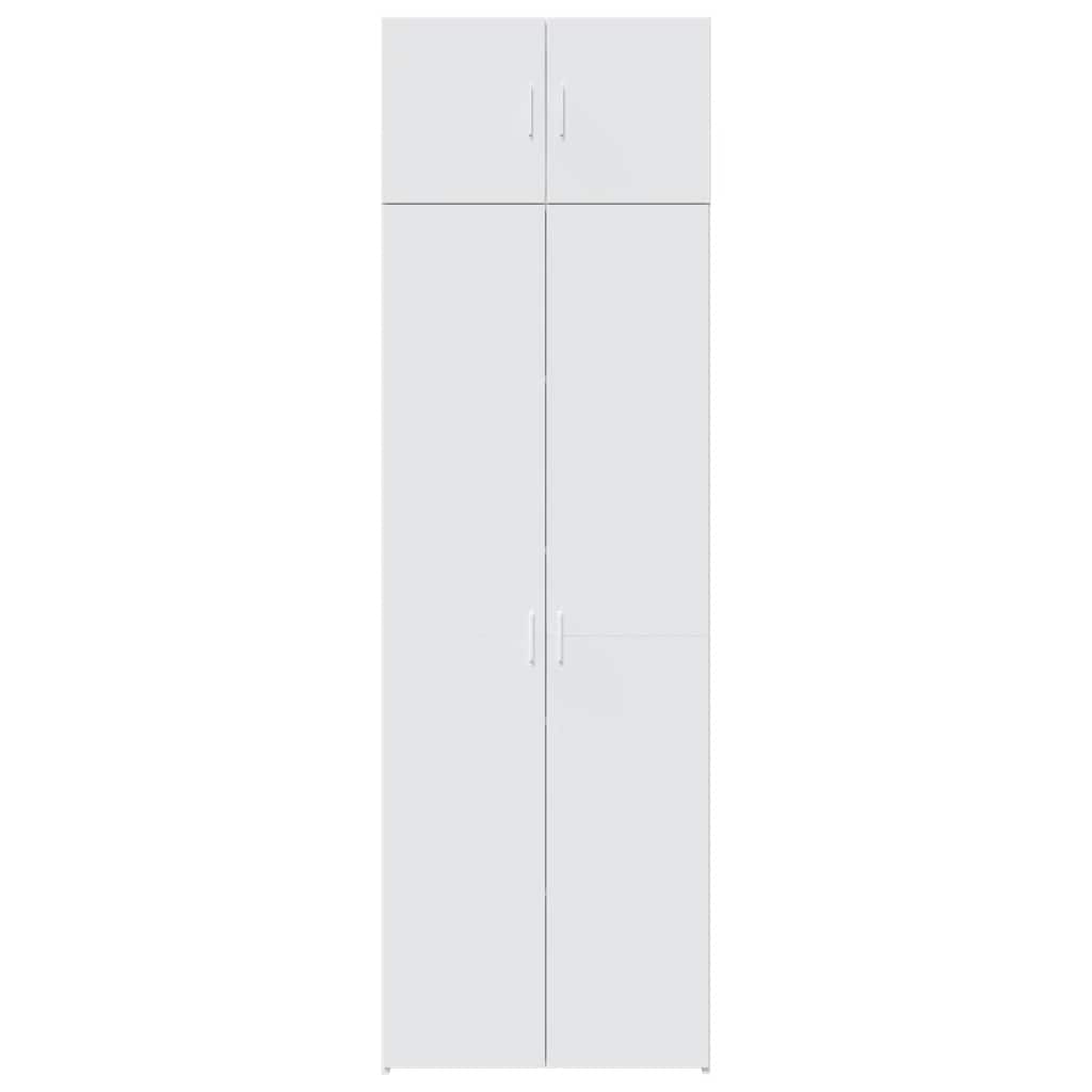 Ormarić za pohranu bijeli 70 x 42,5 x 225 cm konstruirano drvo