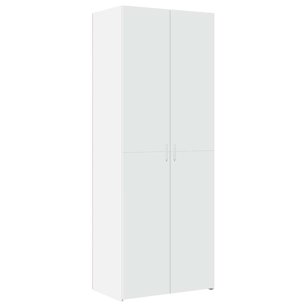 Ormarić za pohranu bijeli 70 x 42,5 x 225 cm konstruirano drvo