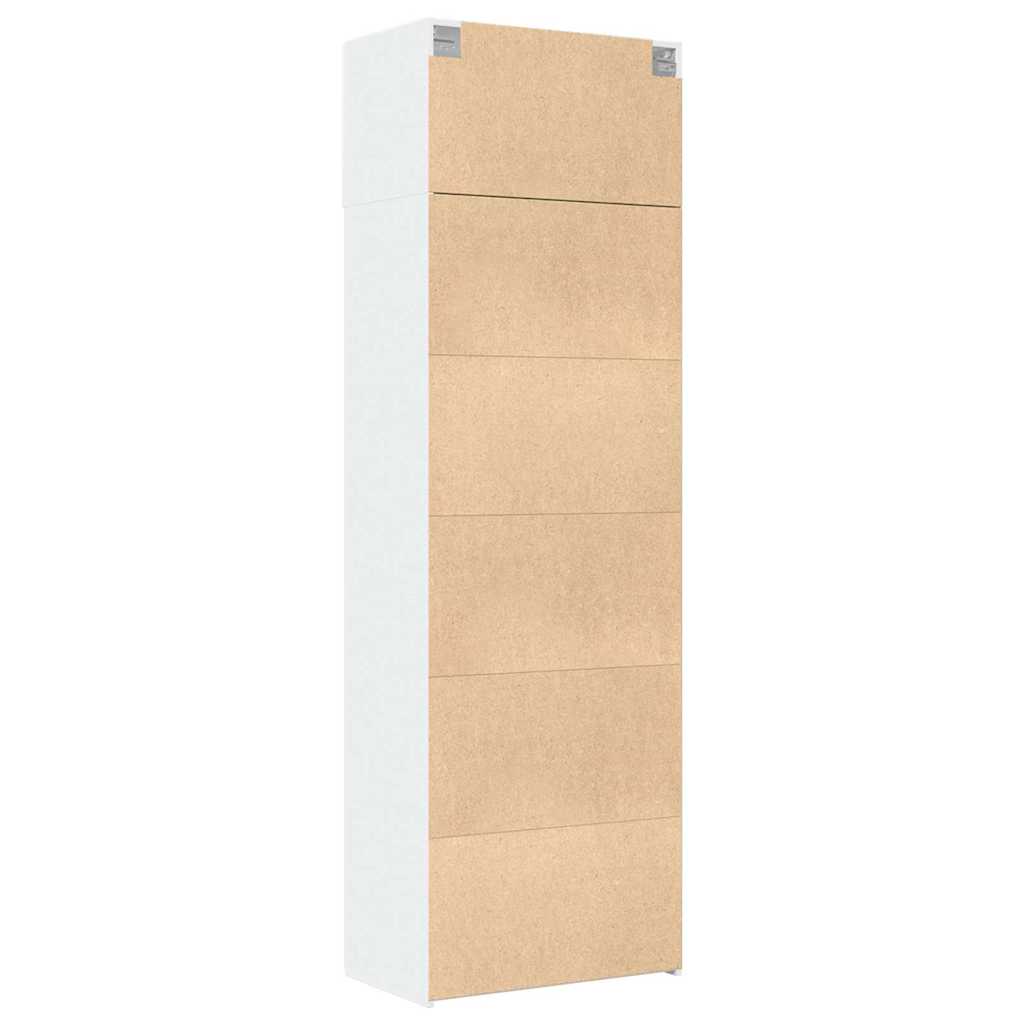 Ormarić za pohranu bijeli 70 x 42,5 x 225 cm konstruirano drvo