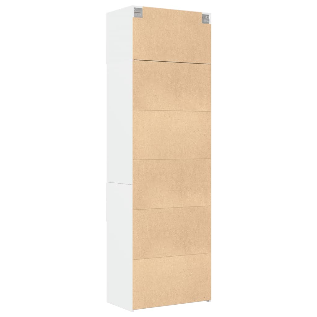 Ormarić za pohranu bijeli 70 x 42,5 x 225 cm konstruirano drvo