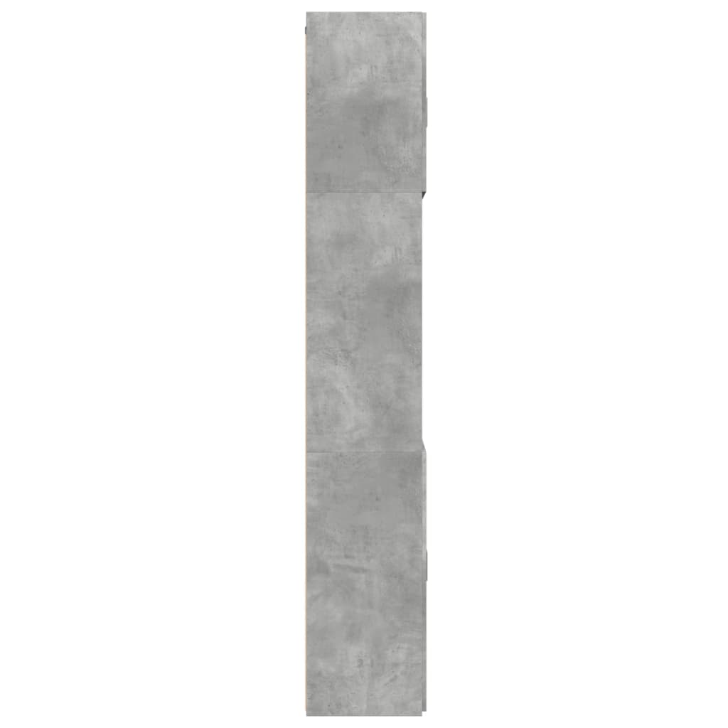 Visoka komoda boje betona 80x42,5x249 cm od konstruiranog drva