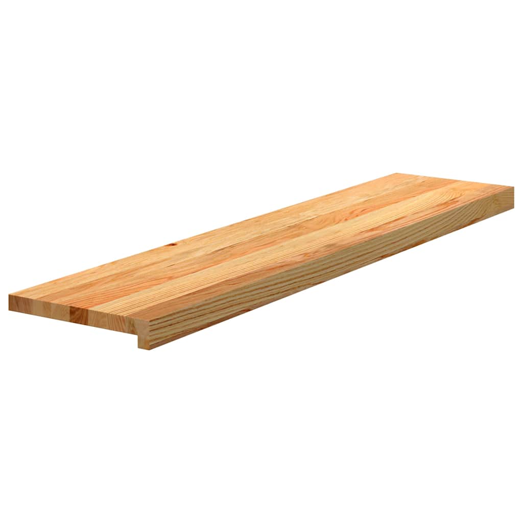 Gazišta stepenice 12 kom svjetlosmeđi 110x30x2 cm masivna hrast