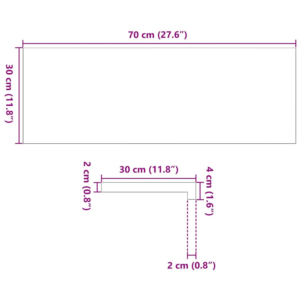 Gazišta stepenice 20 kom svjetlosmeđi 70x30x2 cm masivna hrast