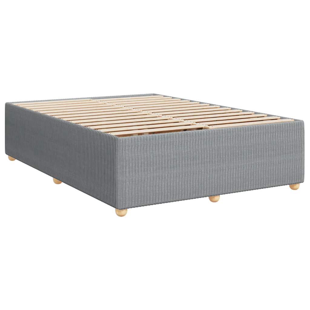 Okvir za krevet bez madraca svjetlosivi 160 x 200 cm od tkanine