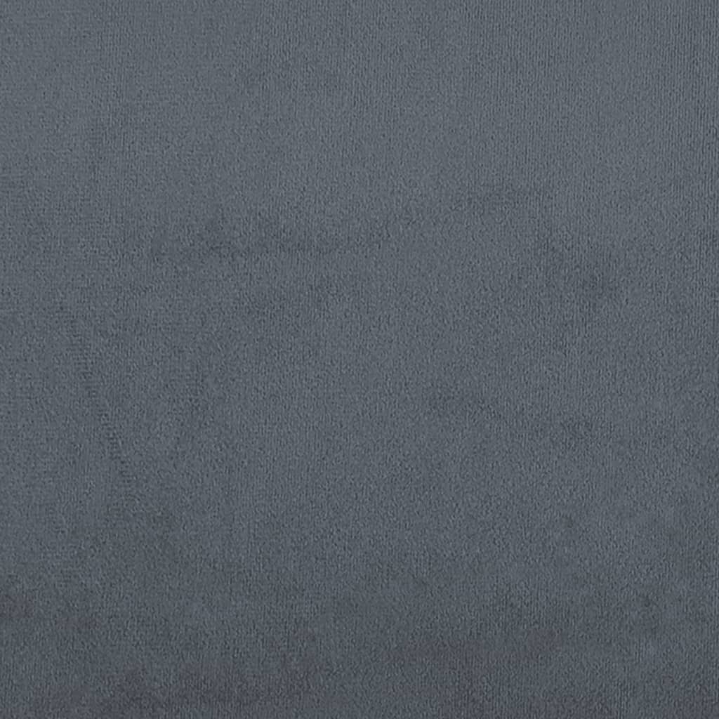 Krevet box spring s madracem tamnosivi 120 x 190 cm baršun