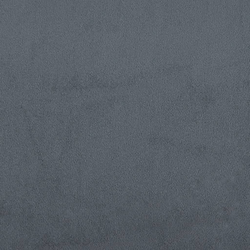 Krevet box spring s madracem tamnosivi 120 x 190 cm baršun