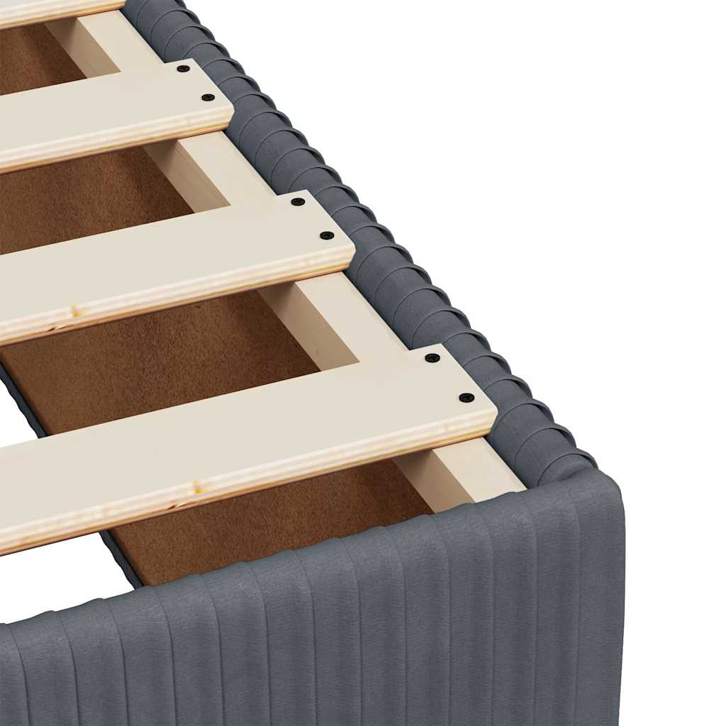 Krevet box spring s madracem tamnosivi 120 x 190 cm baršun