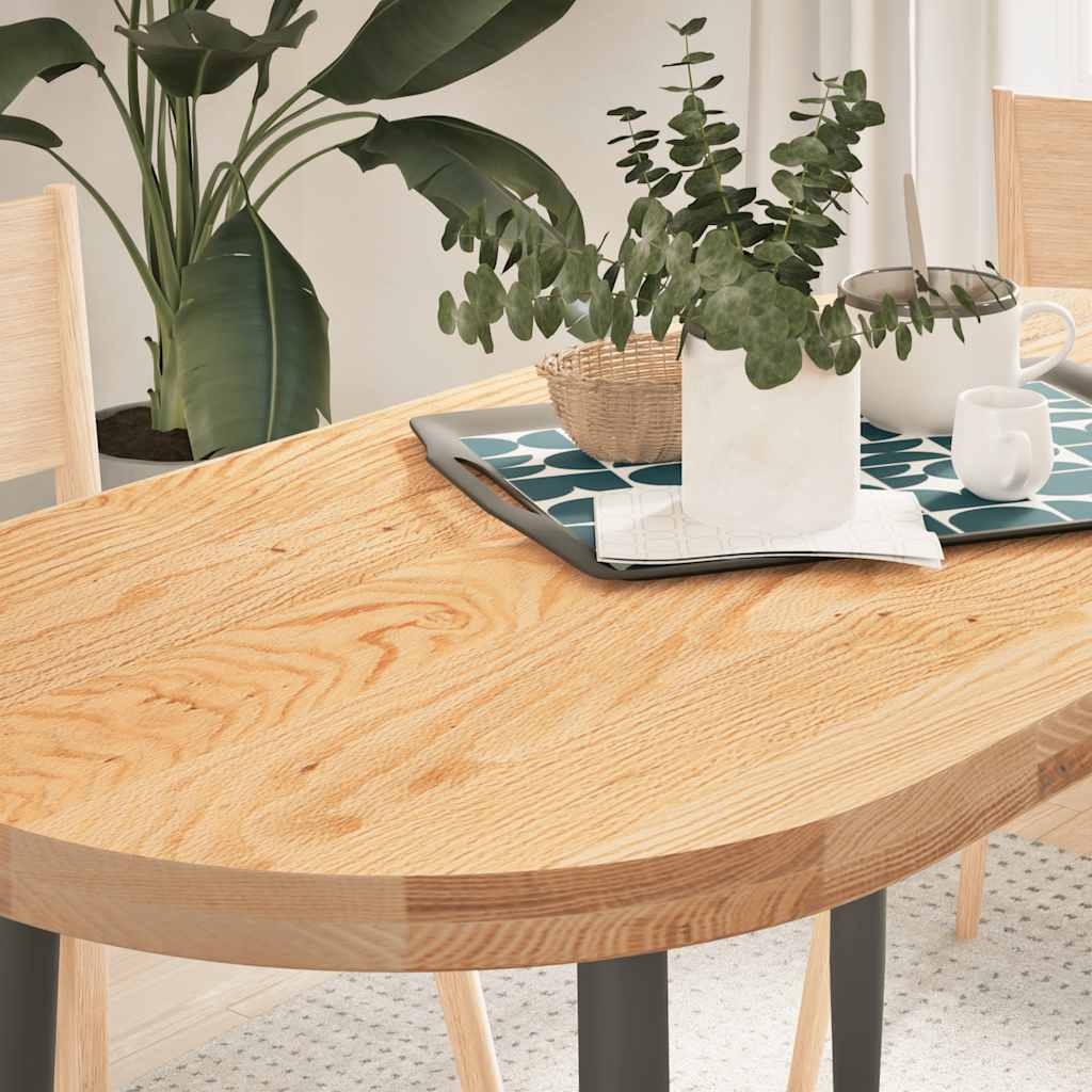 Stolna ploča 120x60x4 cm od ovalna masivna hrastovina