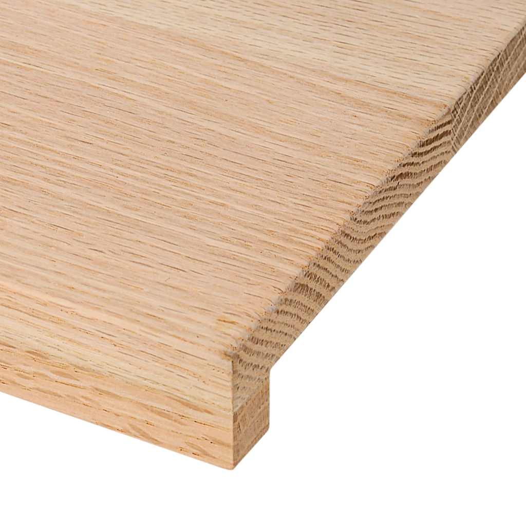 Prozorske klupice 2 kom 160x40x2 cm netretirane masivne hrast