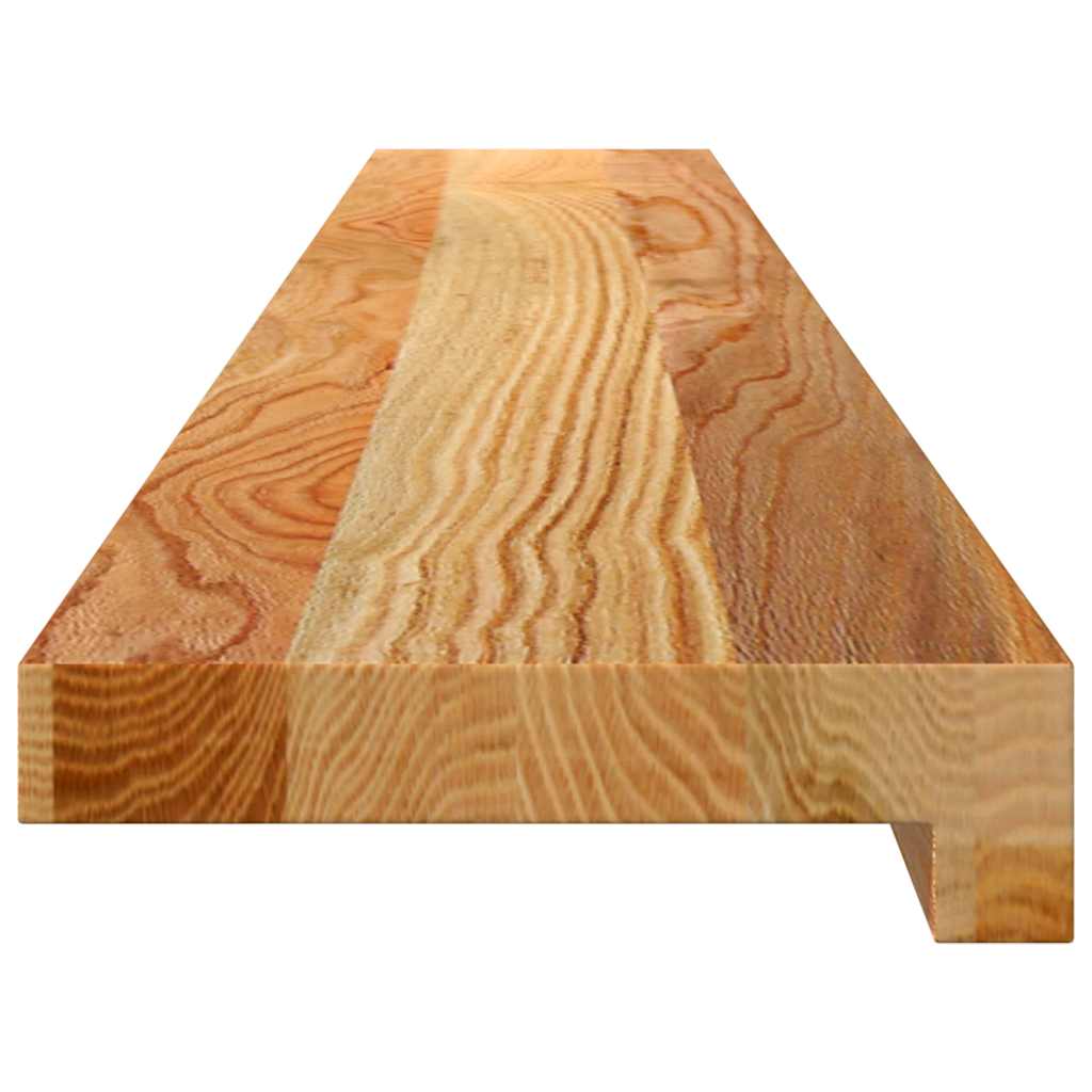 Prozorske klupice 2 kom svijetlosmeđe 120x15x2 cm masivne hrast