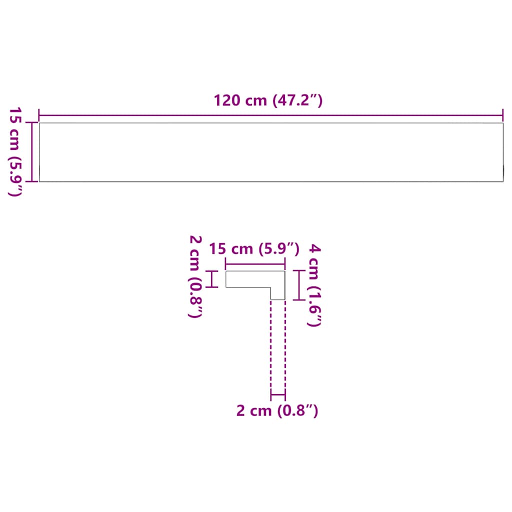 Prozorske klupice 2 kom svijetlosmeđe 120x15x2 cm masivne hrast