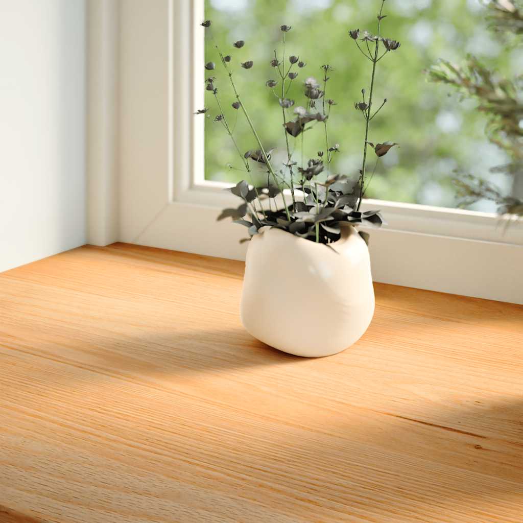 Prozorske klupice 2 kom svijetlosmeđe 70x30x2 cm masivne hrast