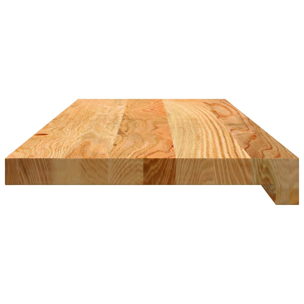 Prozorske klupice 2 kom svijetlosmeđe 70x30x2 cm masivne hrast