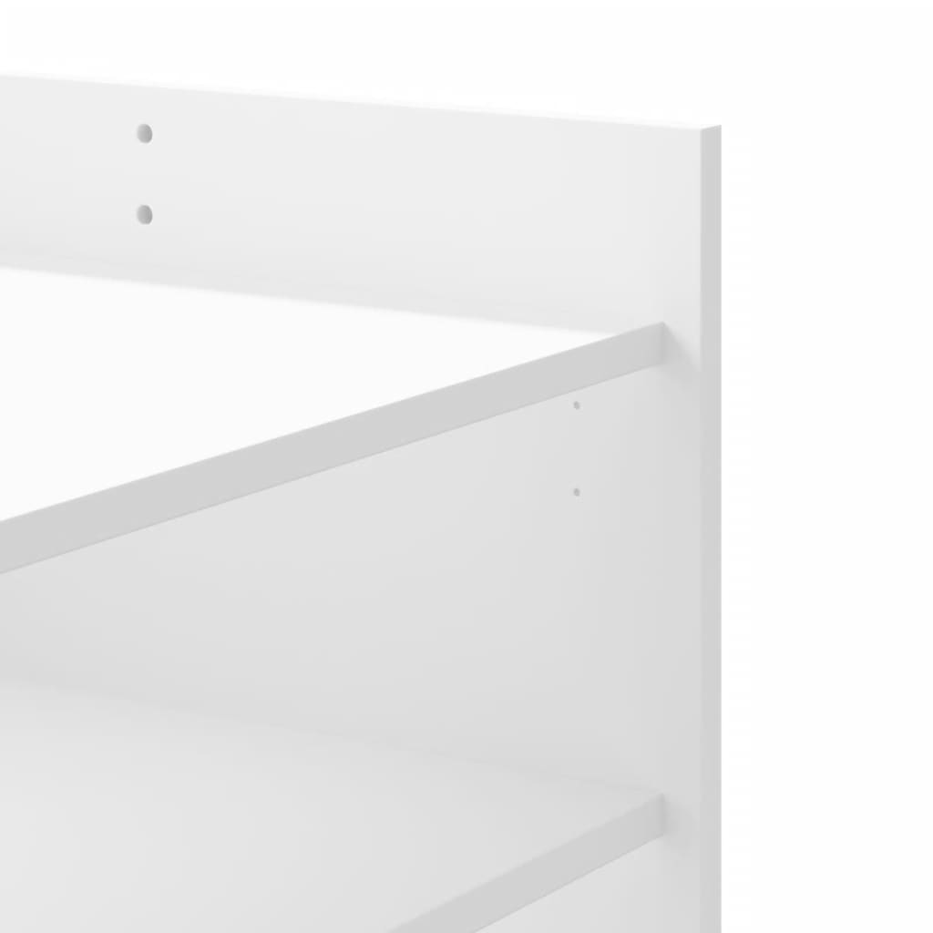 Stolić za kavu bijeli 100 x 50 x 50 cm od konstruiranog drva