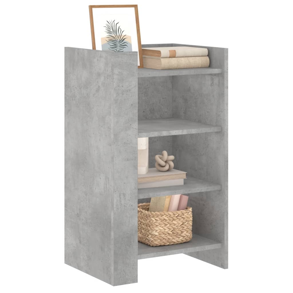 Komoda siva boja betona 45x35x75 cm od konstruiranog drva