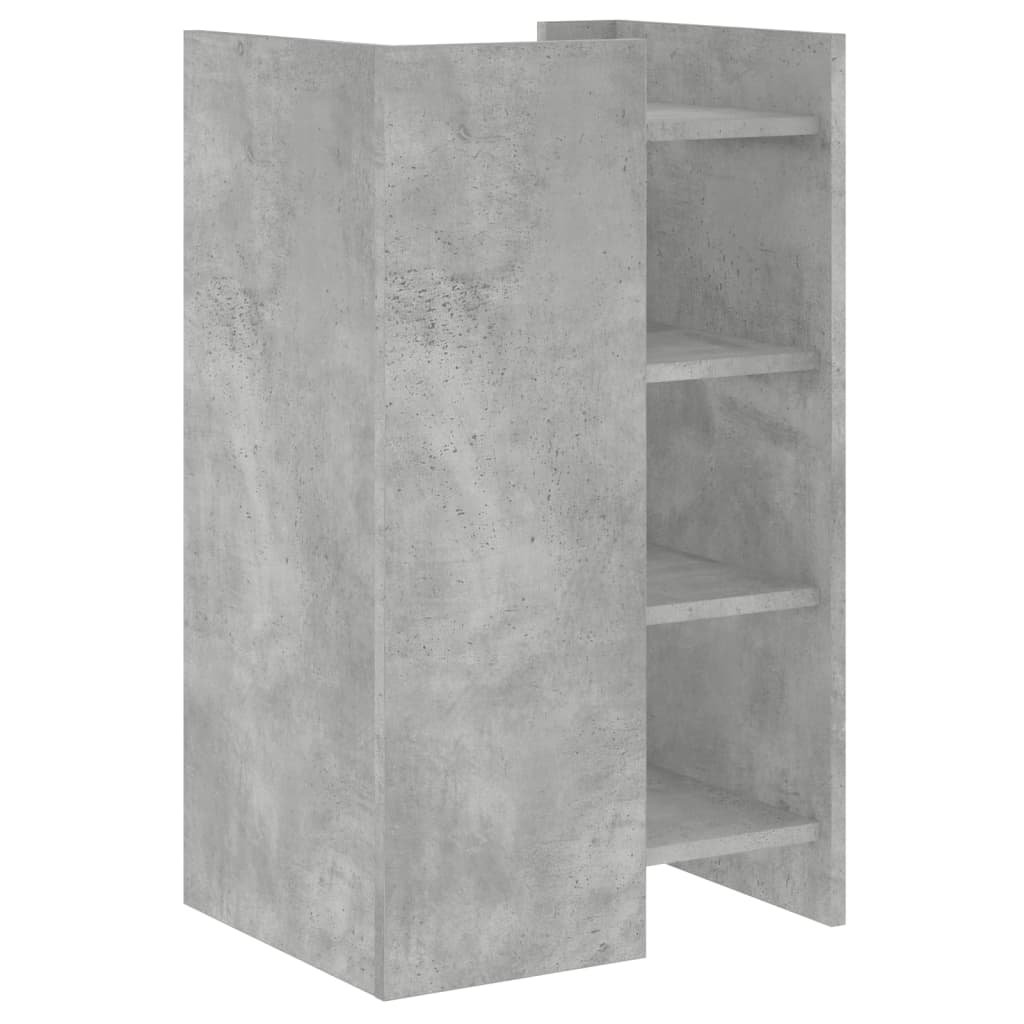 Komoda siva boja betona 45x35x75 cm od konstruiranog drva
