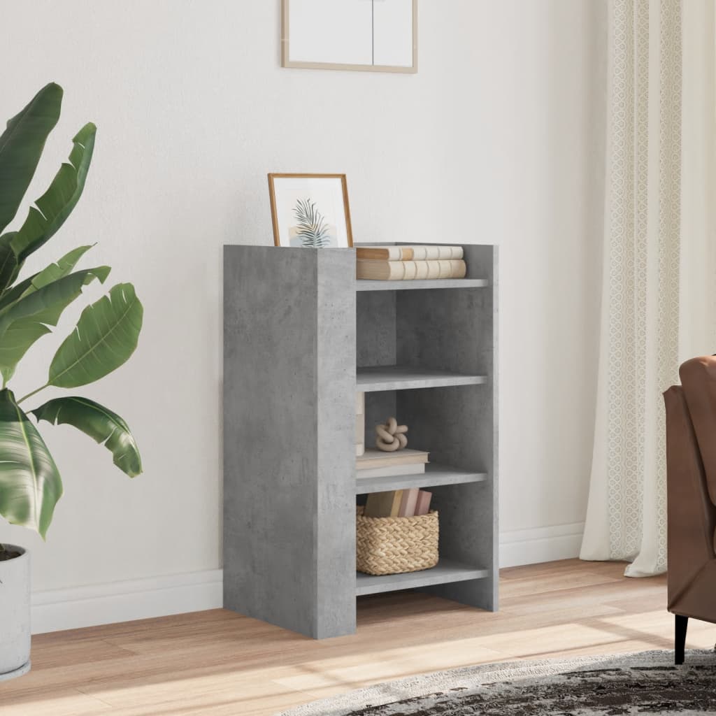 Komoda siva boja betona 45x35x75 cm od konstruiranog drva