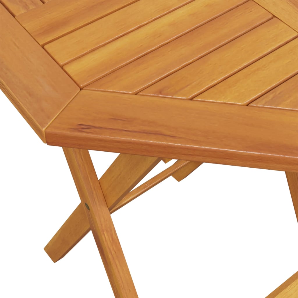 3-dijelni sklopivi bistro set od masivnog bagremovog drva
