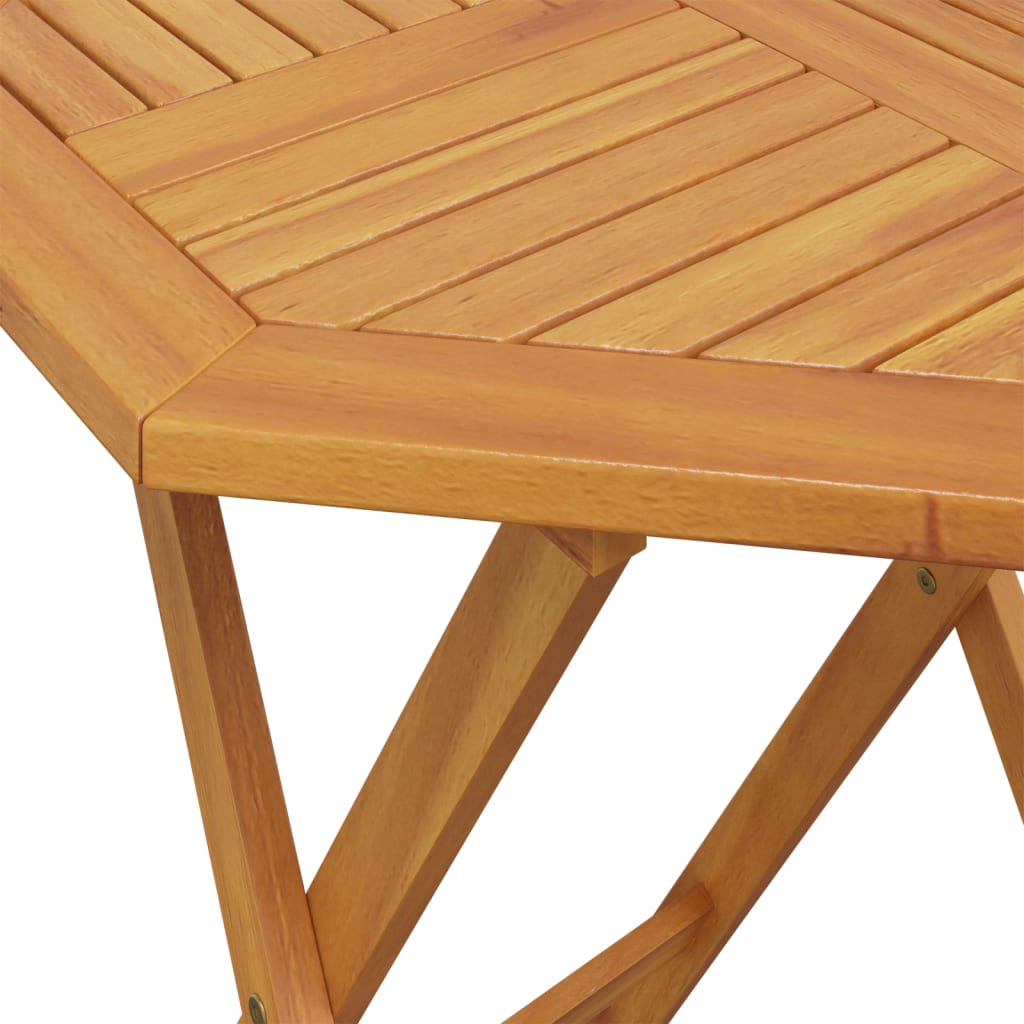 3-dijelni sklopivi bistro set od masivnog bagremovog drva