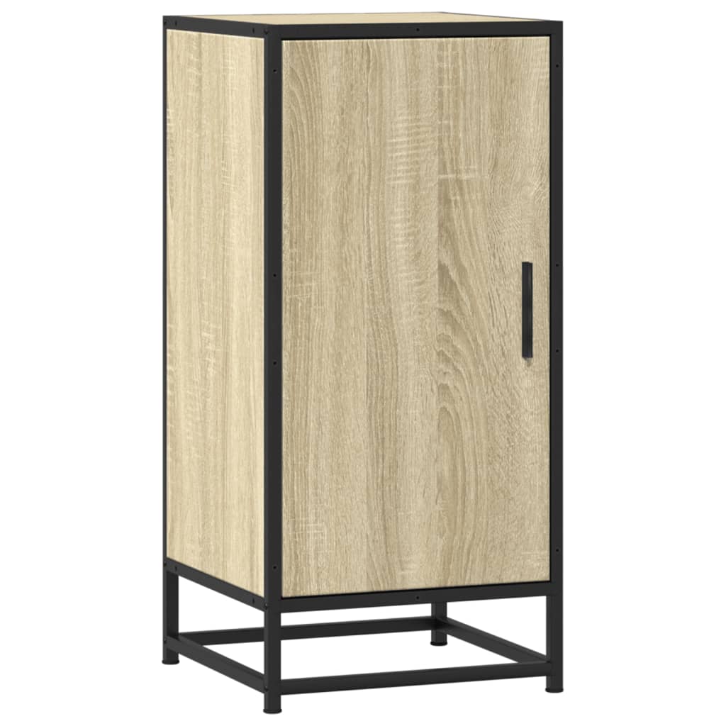 Komoda boja hrasta 35,5 x 35 x 76 cm konstruirano drvo i metal
