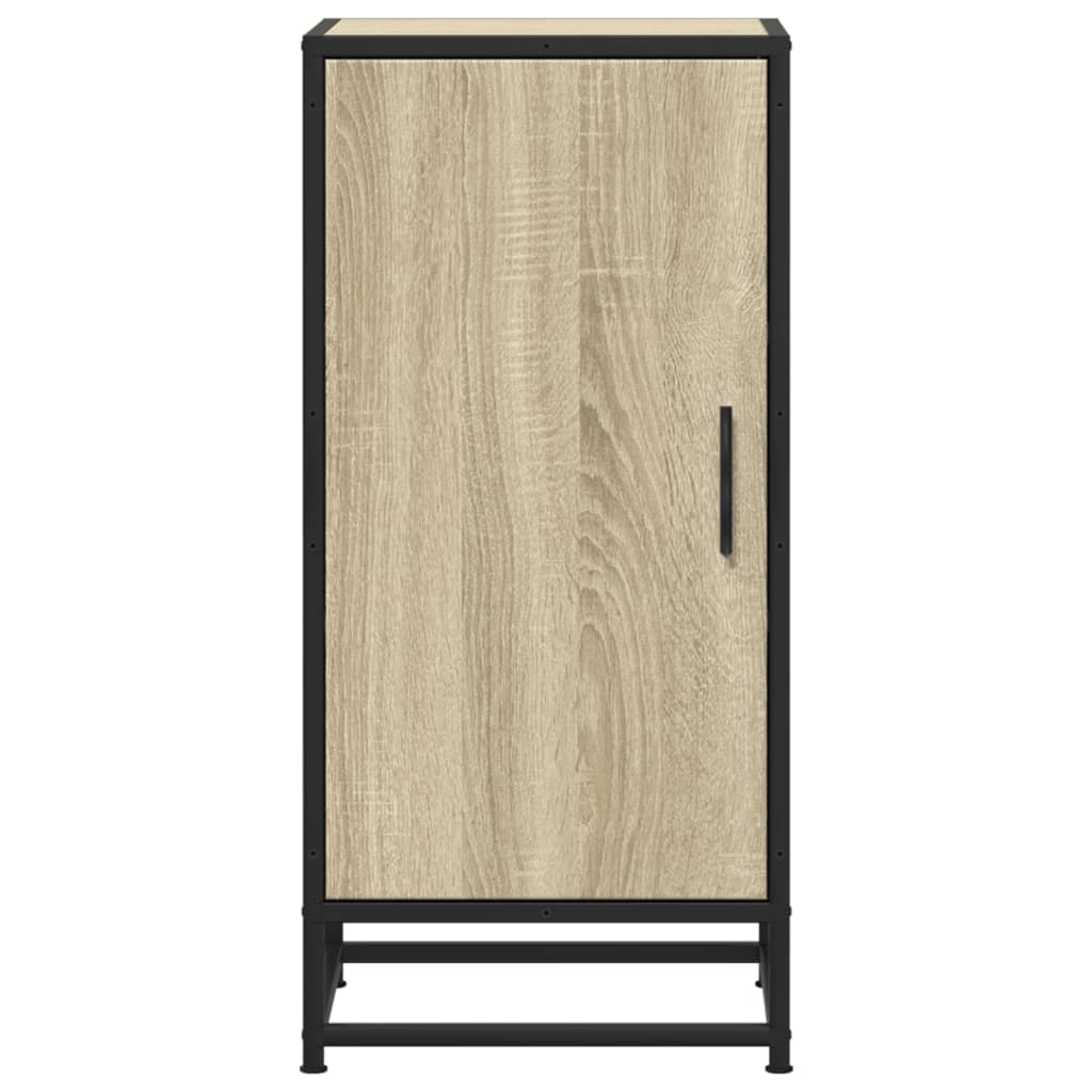 Komoda boja hrasta 35,5 x 35 x 76 cm konstruirano drvo i metal