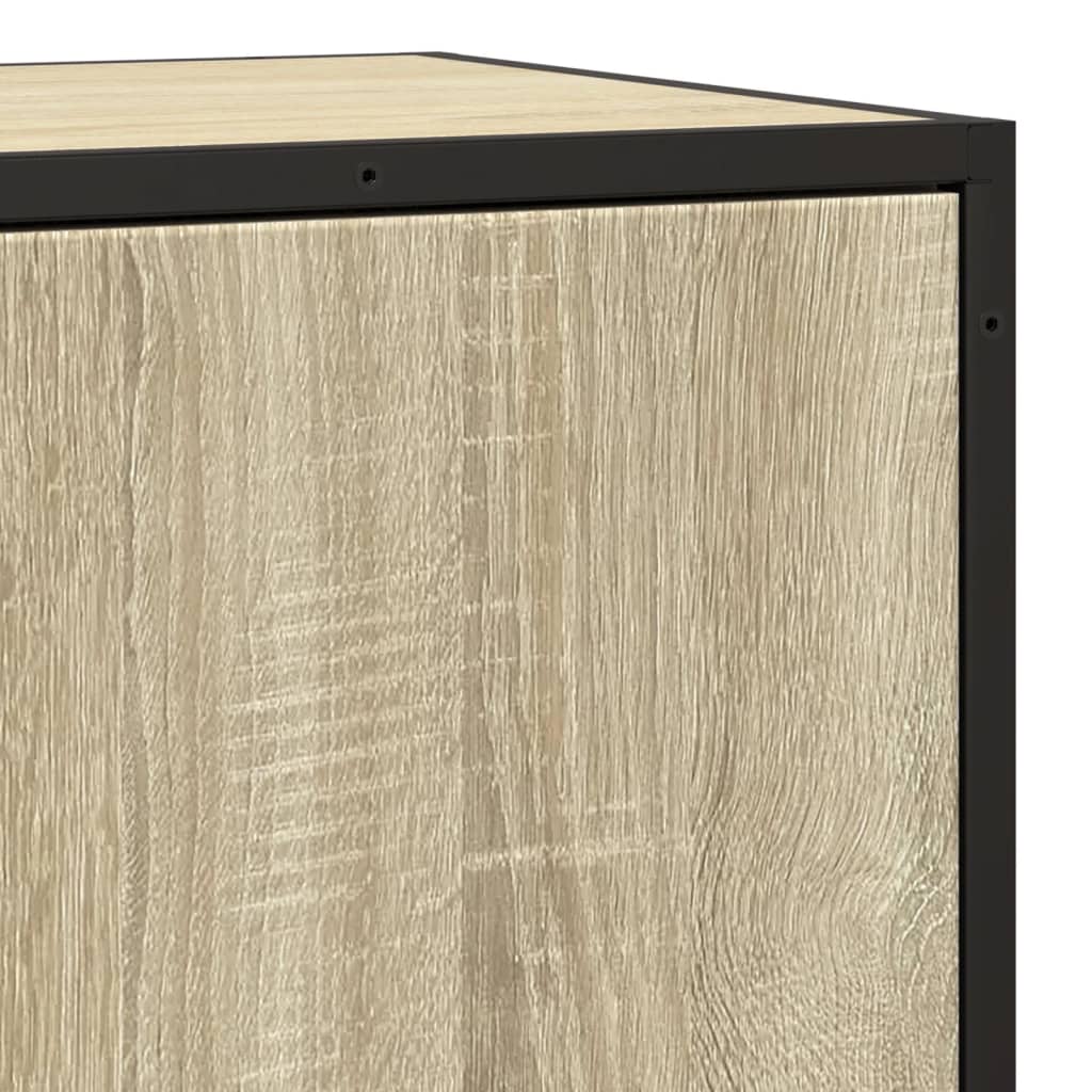 Komoda boja hrasta 35,5 x 35 x 76 cm konstruirano drvo i metal