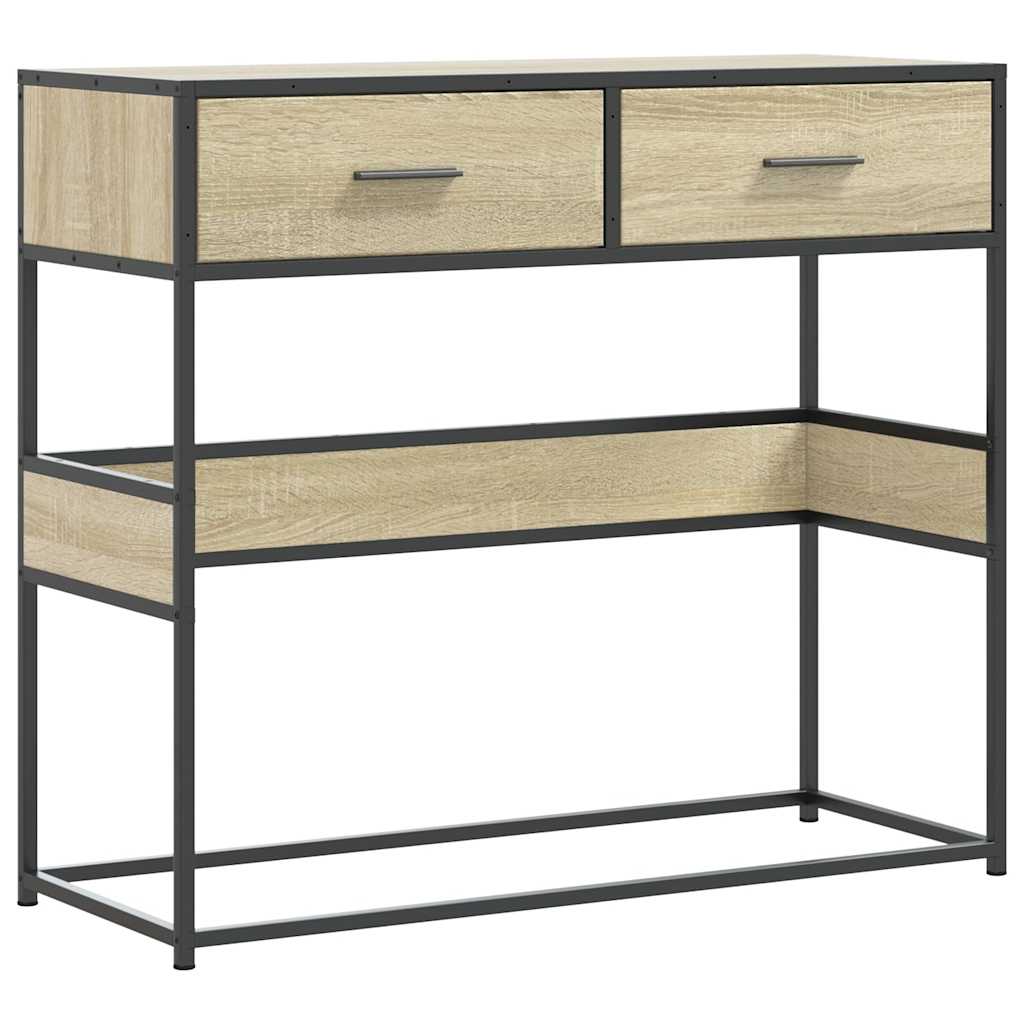 Konzolni stol boja hrasta sonome 90x35x80 cm konstruirano drvo