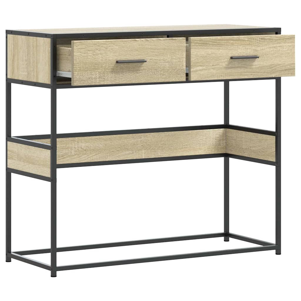 Konzolni stol boja hrasta sonome 90x35x80 cm konstruirano drvo
