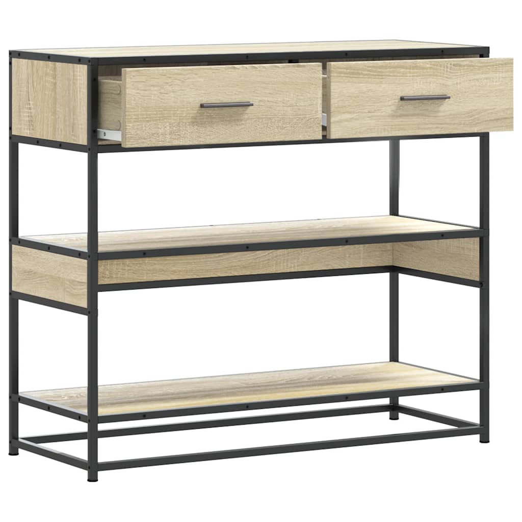 Konzolni stol boja hrasta sonome 90x35x80 cm konstruirano drvo