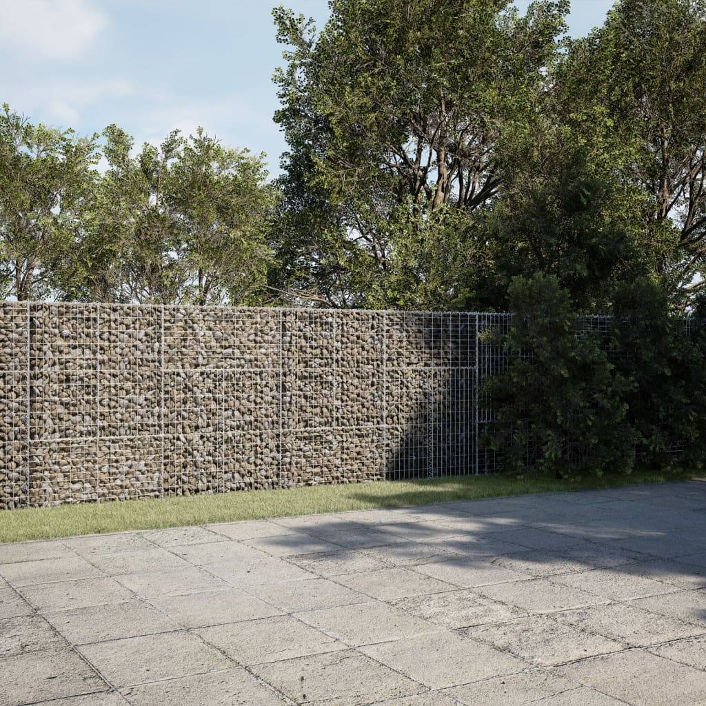 Gabionska košara s poklopcem 800x50x150 cm pocinčano željezo